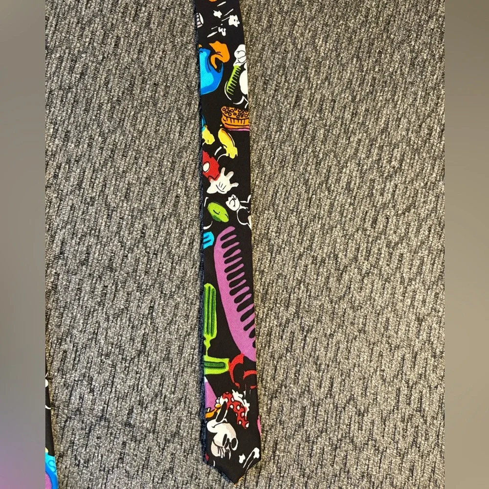 Vintage Silk Balancine Disney The Tie Works With Mickey & Friends - Picture 5 of 7